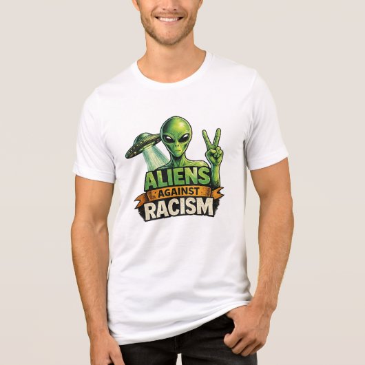 エイリアンズ エイゲインスト レイシズム トライブレンドTシャツ (正面)