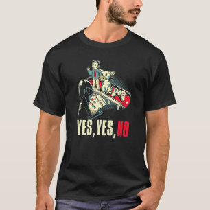 エイリアンセレクション牛のビデオゲームコントローラー はい 人間 Tシャツ