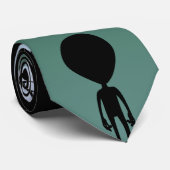 エイリアンタイズギフトグレーエイリアンネクタイエイリアンアートギフト ネクタイ (ロール)