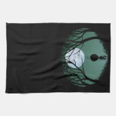 エイリアンタオカスタムルパーティーエイリアンE.T.ティータオル キッチンタオル (横)