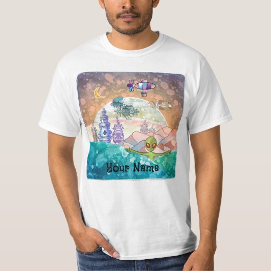 エイリアンタワーシティ Tシャツ (正面)