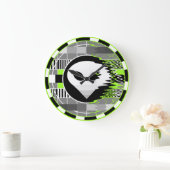 エイリアンテレビの時計周り ラージ壁時計 (ホーム)