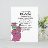 エイリアンテーマ卒業パーティチラシ招待状 (スタンド正面)