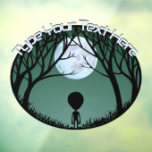 エイリアンデカールカスタムキュートエイリアングレイ窓貼り ウィンドウサイン (シート3)