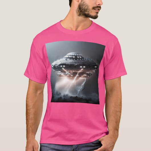 エイリアンデーモンクラフト飛んでいる – 拉致の悪夢 Tシャツ (正面)