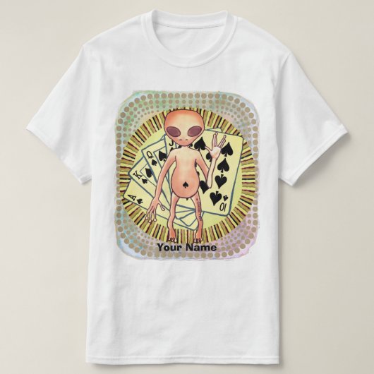 エイリアントランプのポーカーTシャツ Tシャツ (デザイン正面)