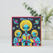 エイリアントリオ – 3人のエイリアン歌手のグループ シーズンカード (スタンド正面)