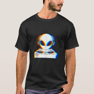 エイリアントリップ(幻覚体験)のようなDj VaporwaveテクノレイヴEDMミュージックFe Tシャツ