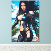 エイリアントロピカルバケーション003 キャンバスプリント (インサイチュ (ウッドフロア))