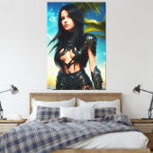 エイリアントロピカルバケーション069 キャンバスプリント (インサイチュ (寝室))