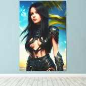 エイリアントロピカルバケーション069 キャンバスプリント (インサイチュ (ウッドフロア))