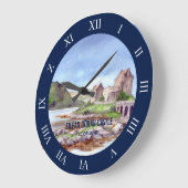 エイリアンドナンキャッスルウォ絵画ーターカラーズ ラージ壁時計 (傾斜)