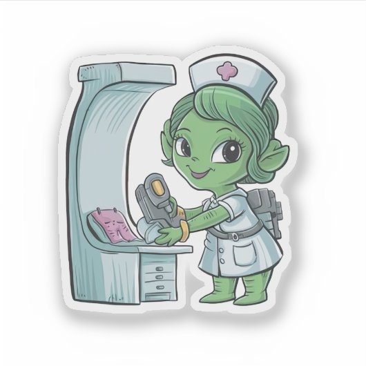 エイリアンナース シール (正面)