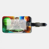 エイリアンネコufoソーサー ラゲッジタグ (裏面横)