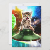 エイリアンネコufoソーサー 招待状 (裏面)