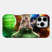 エイリアンネコufoソーサー iPhoneケース (裏面横)