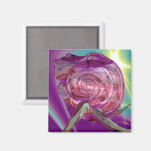 エイリアンネレイド/水のニンフ，ピンクのシーシェルSci-Fi マグネット (正面/裏面)