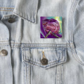 エイリアンネレイド/水のニンフ,ピンクのシーシェルSci-Fi 缶バッジ (インサイチュ)