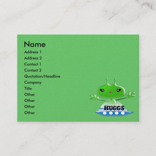 エイリアンハグス 名刺 (正面)