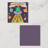 エイリアンハッピーバースデー ノートカード (正面/裏面)