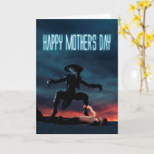 エイリアンハッピーマザーズデイカード カード (黄色い花)