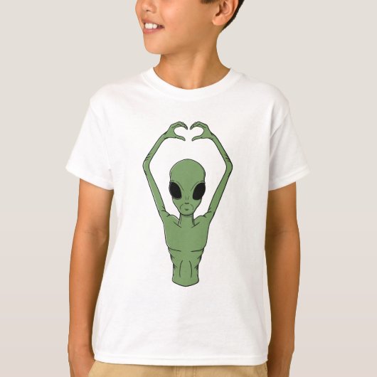 エイリアンハートポーズ Tシャツ (正面)
