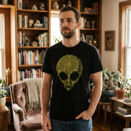エイリアンハーフトーンアート未来的Tシャツ Tシャツ