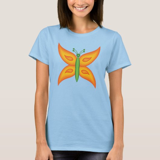 エイリアンバタフライ 女性用Tシャツ Tシャツ (正面)