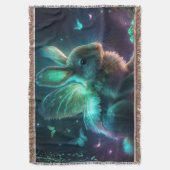 エイリアンバニー スローブランケット (正面縦)