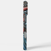 エイリアンパターンが宇宙の秘密を明らかにする Case-Mate iPhoneケース (裏面 / 右)