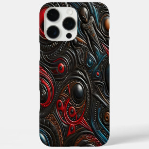 エイリアンパターンが宇宙の秘密を明らかにする iPhone 16 PRO MAXケース
