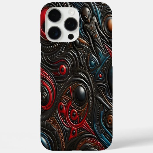 エイリアンパターンが宇宙の秘密を明らかにする Case-Mate iPhoneケース (裏面)
