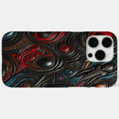 エイリアンパターンが宇宙の秘密を明らかにする Case-Mate iPhoneケース (裏面 (横))