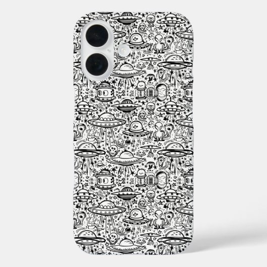 エイリアンパターン電話ケース Case-Mate iPhoneケース (裏面)