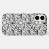 エイリアンパターン電話ケース Case-Mate iPhoneケース (裏面 (横))