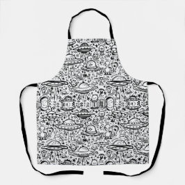 エイリアンパターン エプロン