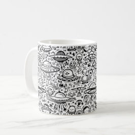 エイリアンパターン コーヒーマグカップ
