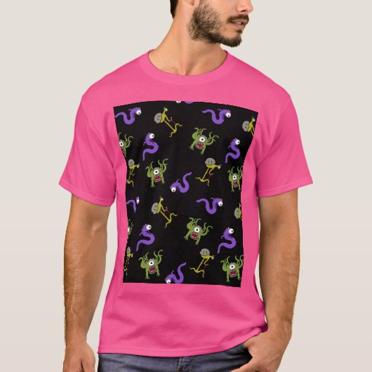 エイリアンパターン Tシャツ (正面)