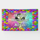 エイリアンパーソナライズされたキャラクター誕生日バナー 横断幕 (横)