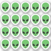 エイリアンパーティー飾り 宇宙船 ブジョープランナー シール (正面)