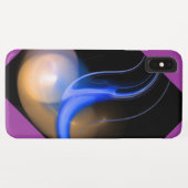 エイリアンパールブラックパープル Case-Mate iPhoneケース (裏面(横))