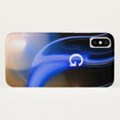 エイリアンパールモノグラムパープル Case-Mate iPhoneケース (裏面(横))