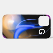 エイリアンパールモノグラムパープル Case-Mate iPhoneケース (裏面 (横))