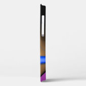 エイリアンパールモノグラムパープル Case-Mate iPhoneケース (裏面 / 左)