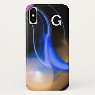 エイリアンパールモノグラムブルーパープル iPhone X ケース