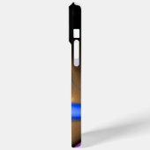 エイリアンパールモノグラムブルーブラウン Case-Mate iPhoneケース (裏面 / 左)