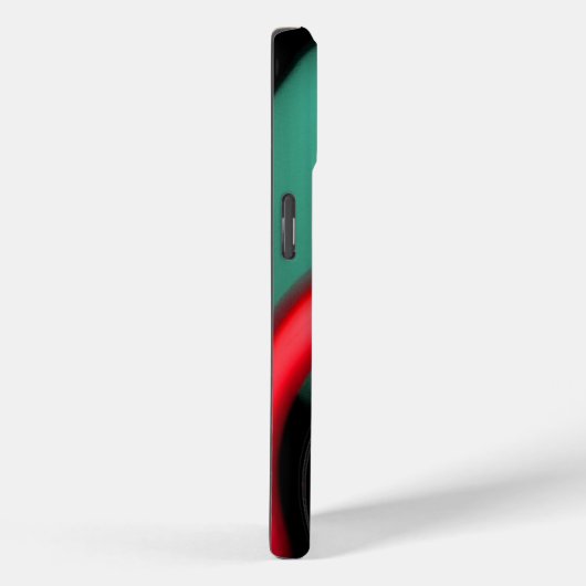 エイリアンパールモノグラムレッドグリーンフラクタルスワーズ Case-Mate iPhoneケース (裏面 / 右)