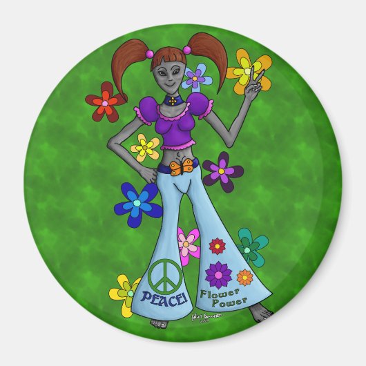 エイリアンヒッピー マグネット (正面)