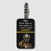 エイリアンビジターがエリア51の秘密を明らかにする ラゲッジタグ (正面縦)