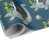 エイリアンビッグフートユニコーンライディングローチネスモンスター ラッピングペーパー (ロールコーナー)